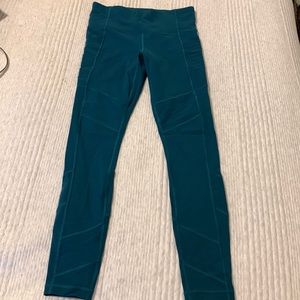 Athleta teal moto style leggings